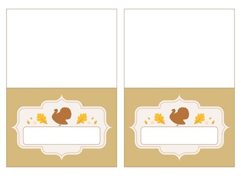 Thanksgiving Placecards - 10 Free PDF Printables | Printablee