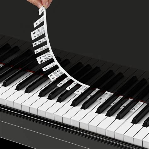 Jxr Removable Piano Keyboard Note Guide Labels, No Need Stickers ...