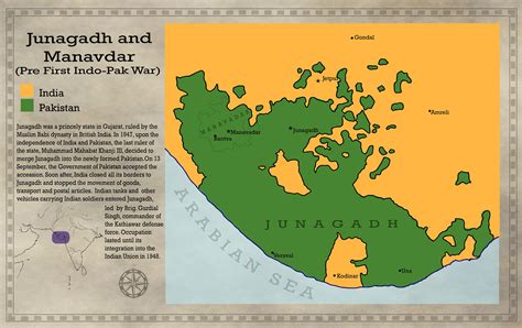 Junagadh and Manavadar (1947) [3300x2079] : r/pakistan