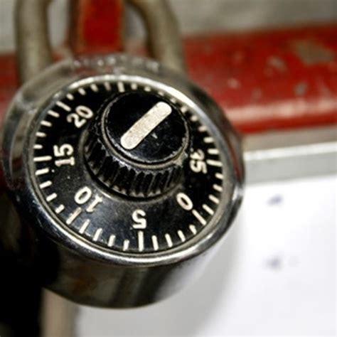 Dial three numbers in the correct sequence to open a dial lock ...