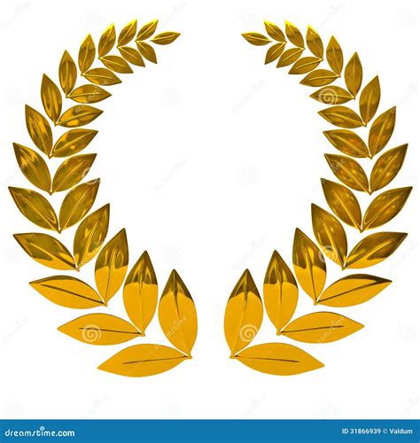 Golden Laurel Wreath Royalty Free Stock Images - Image: 31866939