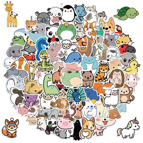 Khám phá ngay Animal stickers cute với hàng trăm mẫu sticker đáng yêu