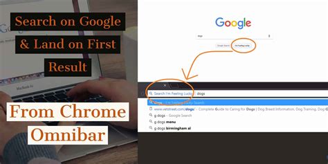 Google's Feeling Lucky Search from Chrome Omnibar | Alvistor