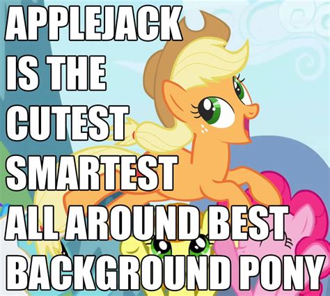 Applejack is a Background Pony | Know Your Meme