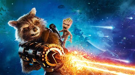 Baby Groot And Rocket Raccoon Guardians Of The Galaxy Vol 2 4k 8k Wallpaper,HD Movies Wallpapers ...