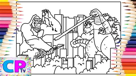 Godzilla Vs King Kong Coloring Pages