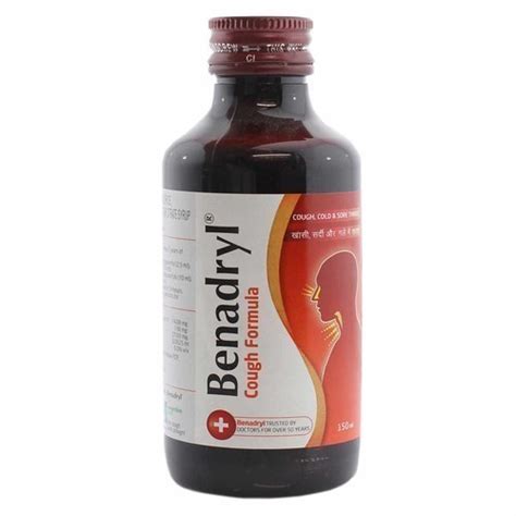 Liquid Benadryl Cough Syrup For Coughing And Hoarseness Ear Pain at ...