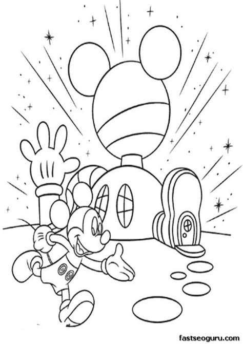 Printable coloring pages Mickey Mouse Clubhouse - Printable Coloring ...