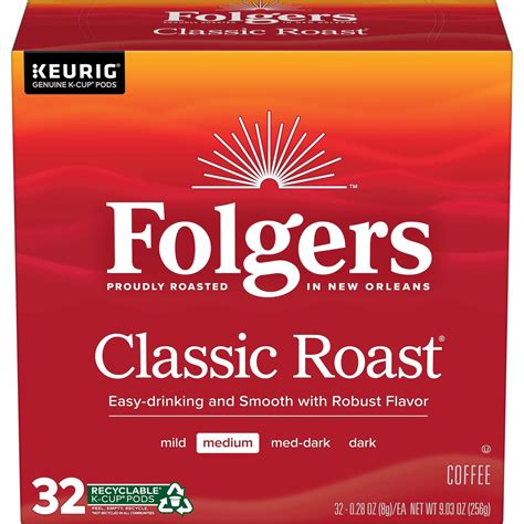 Folgers Classic Roast Medium Roast Single Serve Coffee K Cups - Shop Coffee at H-E-B