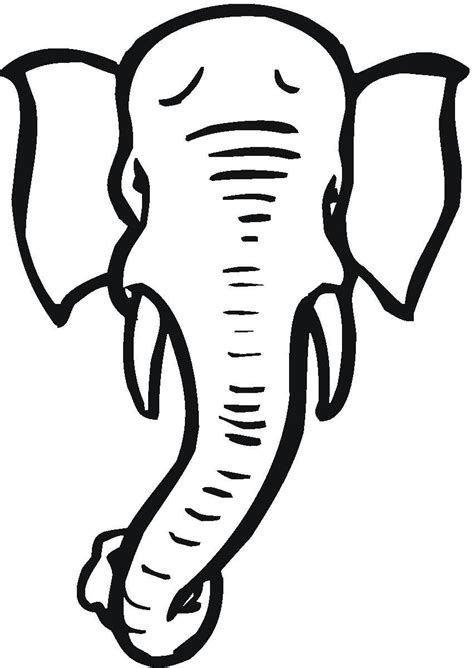 Elephant Head Designs | Elephant black and white, Clipart black and ...