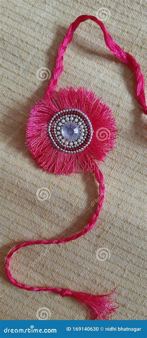 A Beautiful Handmade Rakhi Made of Silk Threads Stock Photo - Image of brother, sister: 169140630