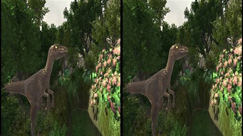 Dino 3d vr video 323 SBS Virtual Reality Video google cardboard 2k - YouTube