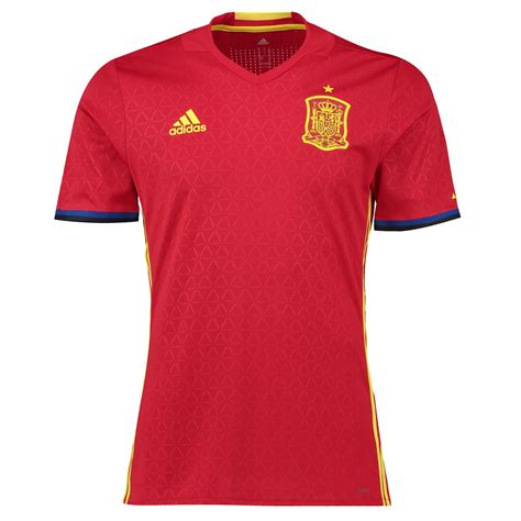 adidas Mens Spain Football Team Home Authentic Shirt Jersey Kit Euro ...