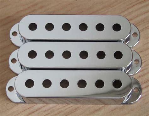 KAISH 48/50/52mm Chrome Plastic Single Coil Covers ST Guitar Pickup Cover-in Guitar Parts ...