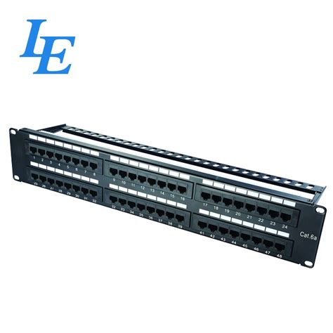 48 Port Cat6 Patch Panel 1u , P2248-C6A 48 Port Ethernet Patch Panel