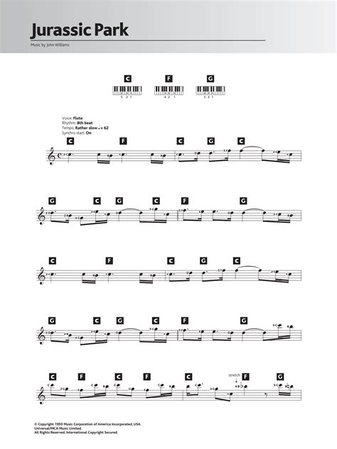 John Williams - Theme from Jurassic Park at Stanton's Sheet Music