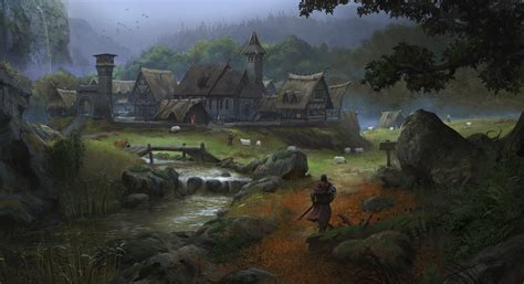 European Medieval Village by KlausPillon on DeviantArt