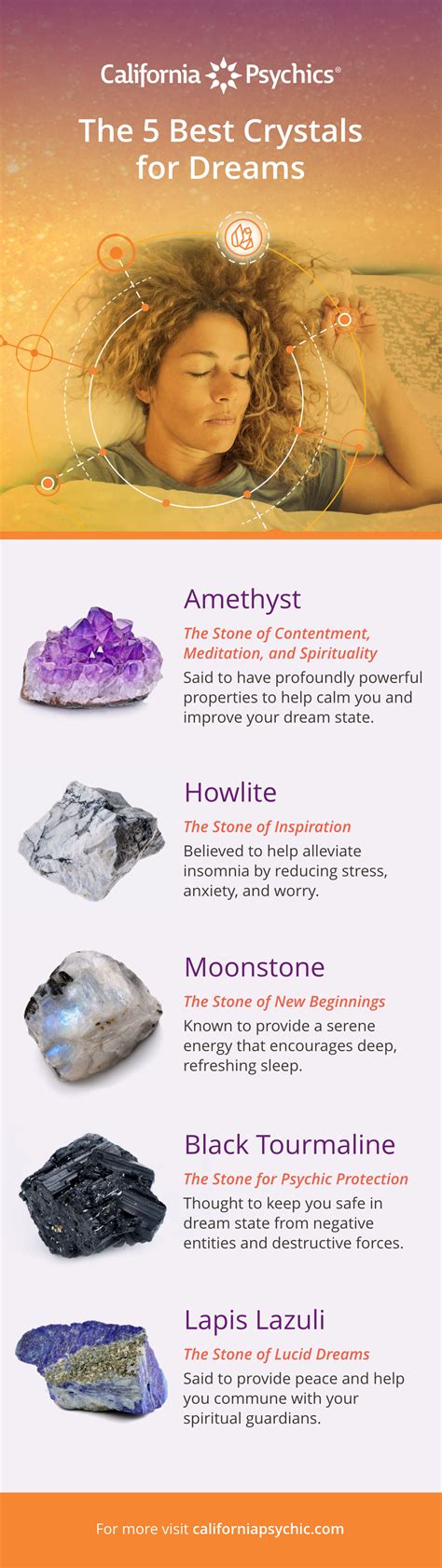 The Best Crystals for Good Dreams: Amethyst, Howlite, Moonstone & More Crystals For Dreaming ...