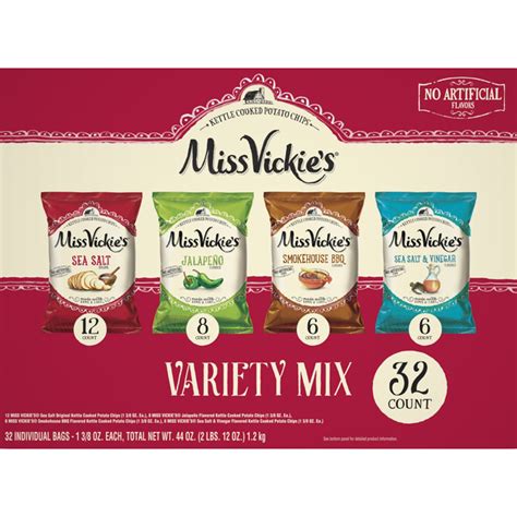 Miss Vickie's Potato Chips, Variety Mix (32 each) - Instacart