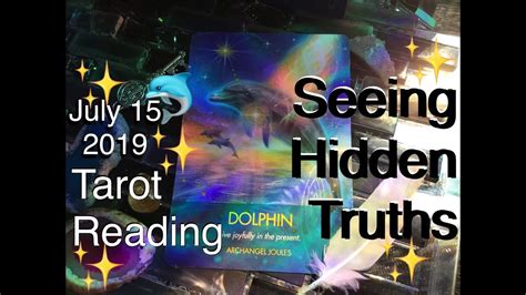 July 15 Daily Tarot Reading: 🌖Seeing Hidden Truths🐬 #tarot #tarotreading #dailyreading - YouTube