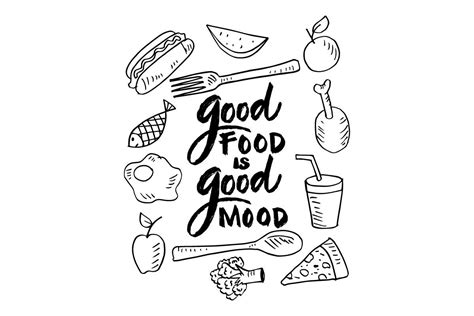 Good Food is Good Mood Poster Quotes Graphic by han.dhini · Creative Fabrica