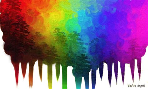 Rainbow forest by FadwaAngela on DeviantArt