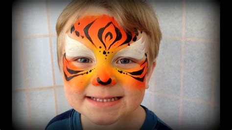 Easy Tiger - Painting Children Under 3 Years Old (Using Kryvaline's Bright Tiger) - YouTube