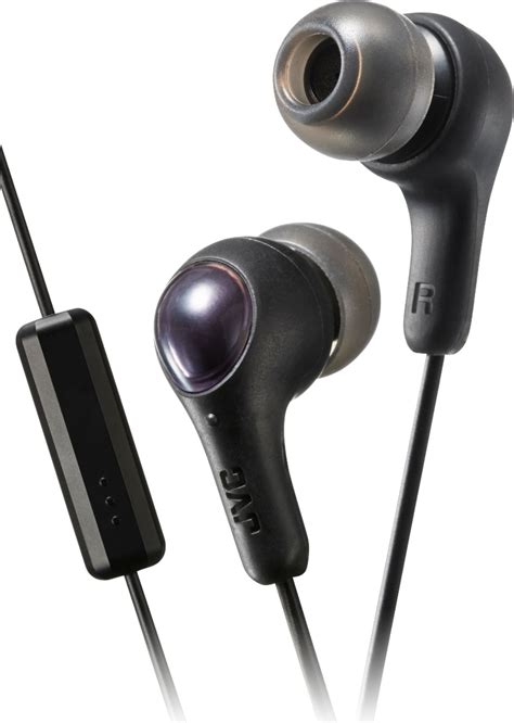 JVC Wired Gumy Plus In Ear Headphones with Microphone and Remote Black ...