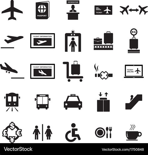 Airport icon Royalty Free Vector Image - VectorStock