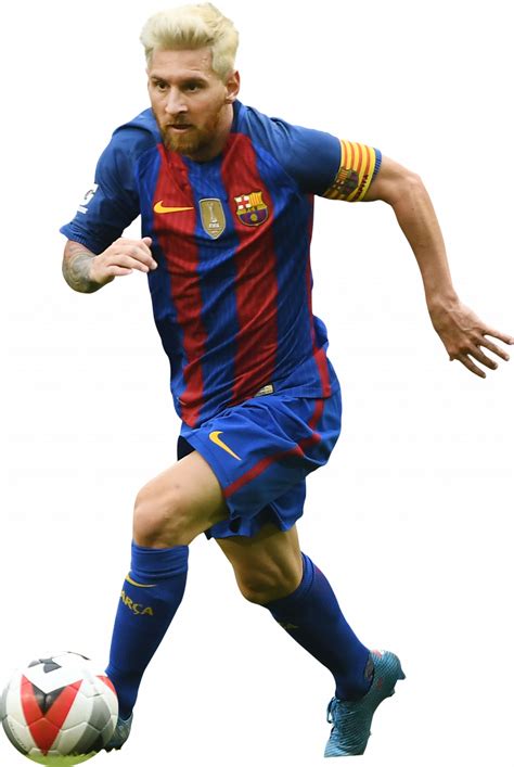 Lionel Messi Barcelona football render - FootyRenders