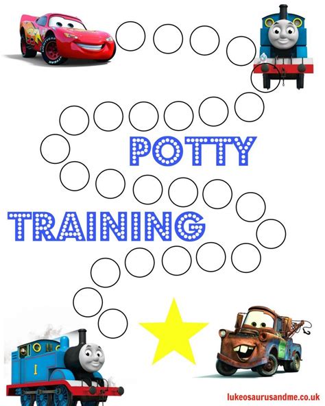 Free Printable Cars Potty Training Chart - FREE PRINTABLE TEMPLATES