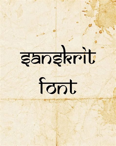 Sanskrit Font Free Download