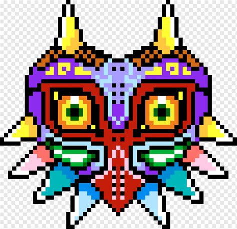 The legend of zelda: majora 's mask minecraft camiseta pixel art, pixel, simetría, videojuego ...