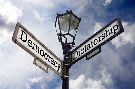 Democracy Vs Dictatorship Stock Photo - Download Image Now - iStock