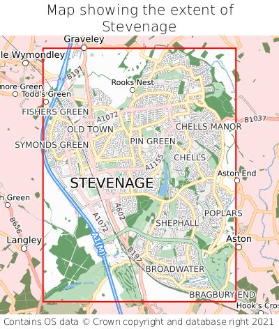 Where is Stevenage? Stevenage on a map