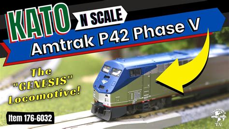 N Scale KATO - Amtrak P42 Locomotive Phase V Late Scheme - YouTube