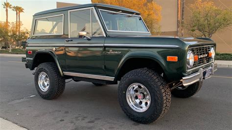 1973 Metallic Green Ford Bronco | Custom Classic Ford Bronco Restorations by Rocky Roads LLC.