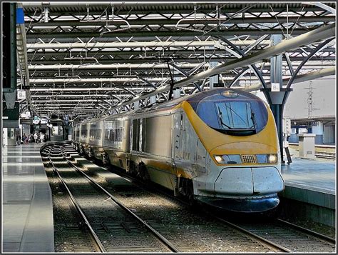 Eurostar unit pictured at Bruxelles Midi on May 30th, 2009. - Rail ...