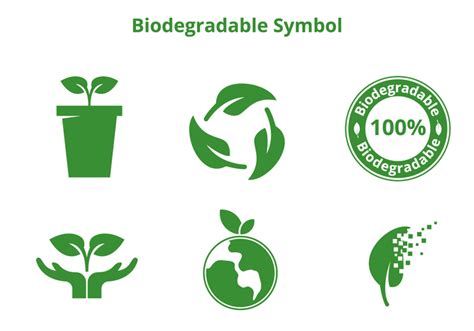 Biodegradable Symbol Vector Vector Logo Design, Color Vector, Vector Art, Business Card ...