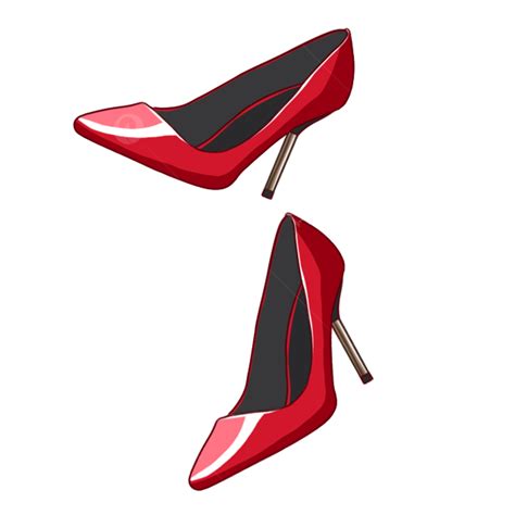 High Heels Clipart Vector, Red High Heels, High Heels, Shoes, Promotion ...