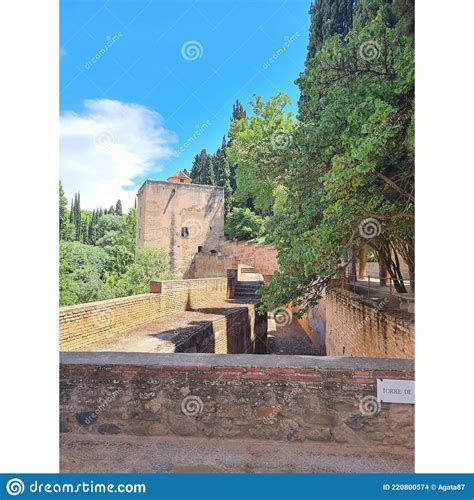 Alhambra Alcazaba Castle Towers Ruins Granada Andalusia Spain Stock Photo - Image of alcazaba ...