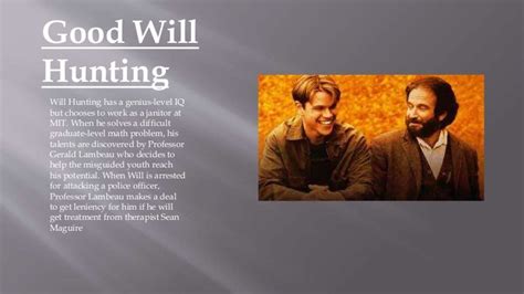 Good will hunting opening scene analysis