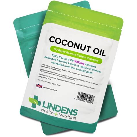 Coconut Oil 1000mg Capsules | Zoom Health