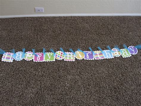 Everyday Celebrations: Happy Birthday Banner Using the Cricut