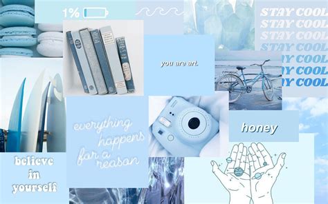 Light Blue Aesthetic Collage Background - Iphone wallpaper tumblr aesthetic mood wallpaper ...