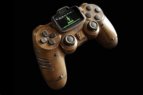 This Custom Fallout DualShock 4 Controller Has A Flipping Pip-Boy | SHOUTS