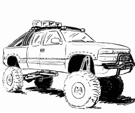 Dodge Pickup Truck Coloring Pages