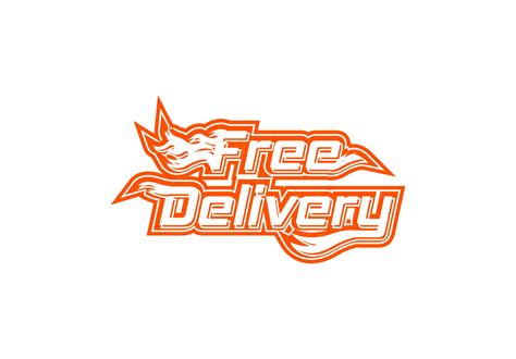 Free Delivery Logo and Sticker Design Graphic by mdnuruzzaman01893 · Creative Fabrica