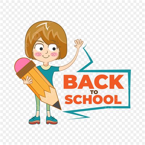 Hand Holding Pencil Vector PNG Images, Back To School Cartoon Character Holding Pencil, Back To ...