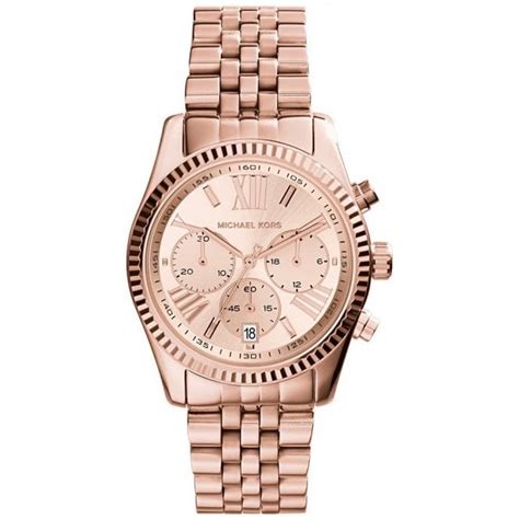 Michael Kors MK5569 Ladies Rose Gold Lexington Watch - Womens Watches ...